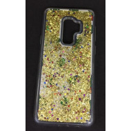 Cover Gel Liquid And Sparkel Samsung Galaxy A8 2018 A530 Gold